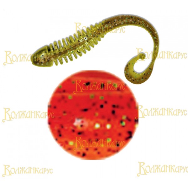 Volzhanka Tailed Worm 130 цвет 1009 (в упак. 6шт)